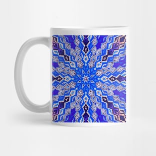 Blue mosaic Mug